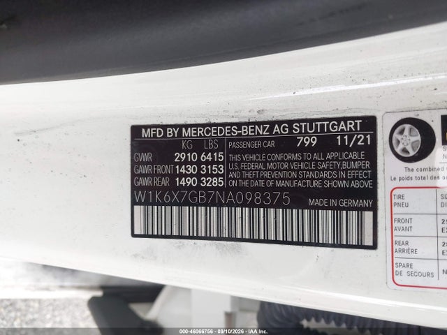 2022 MERCEDES-BENZ MAYBACH S 580 4MATIC 9