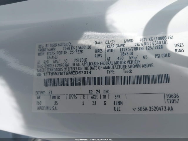 2021 FORD F-250 XLT 9