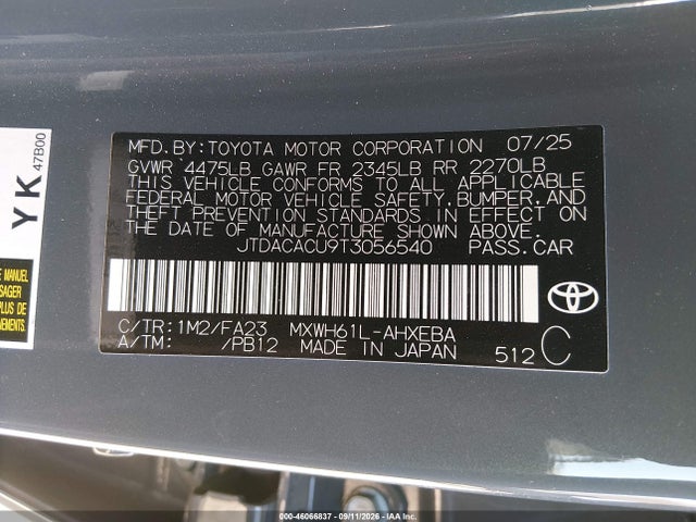 2026 TOYOTA PRIUS PLUG-IN HYBRID SE 9