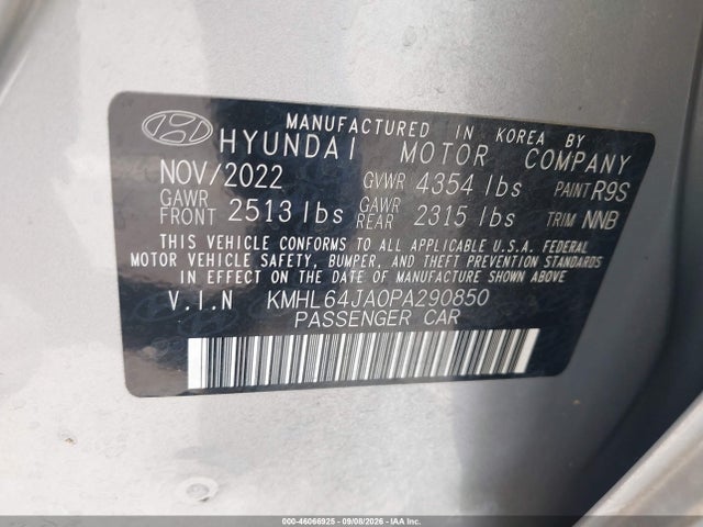2023 HYUNDAI SONATA SEL 9