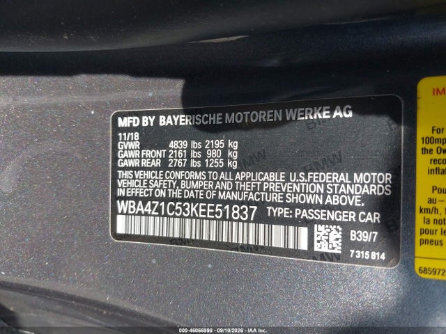 2019 BMW 430I 9