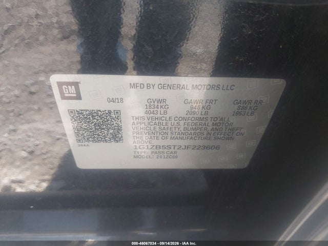 2018 CHEVROLET MALIBU 1LS 9