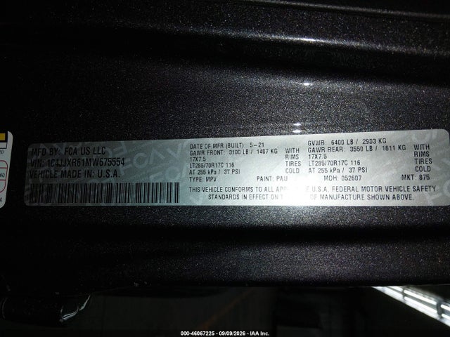 2021 JEEP WRANGLER 4XE UNLIMITED RUBICON 4X4 9