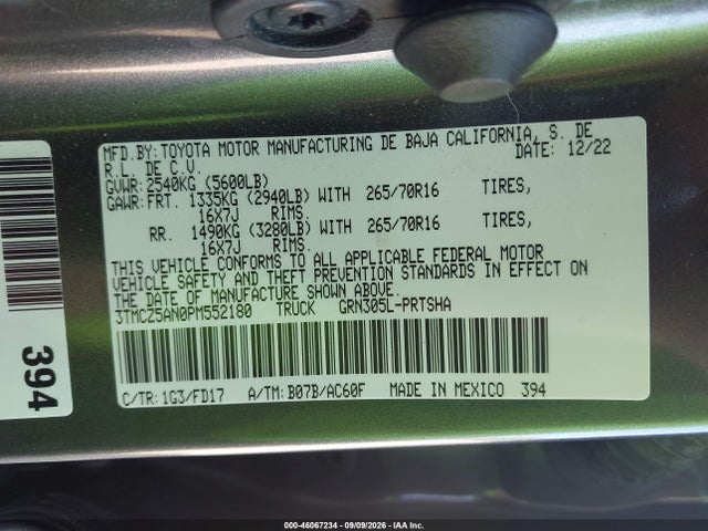 2023 TOYOTA TACOMA TRD OFF ROAD 9