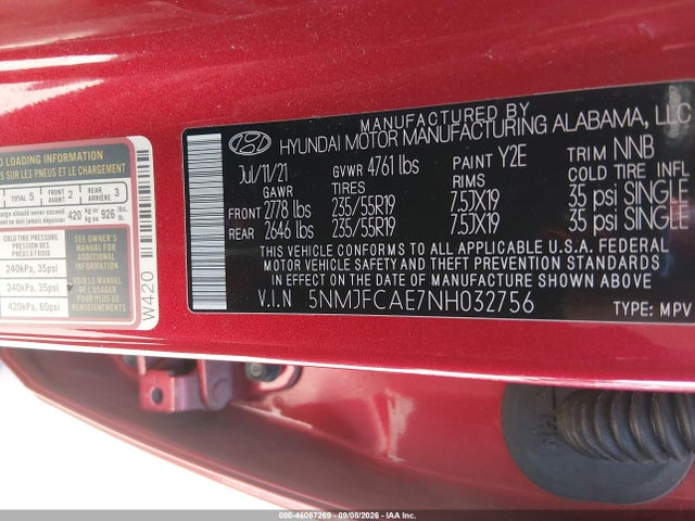 2022 HYUNDAI TUCSON SEL 9