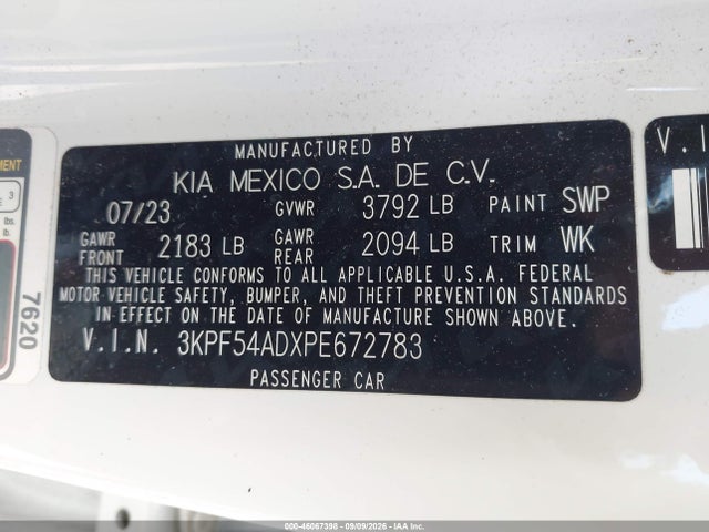 2023 KIA FORTE GT-LINE 9