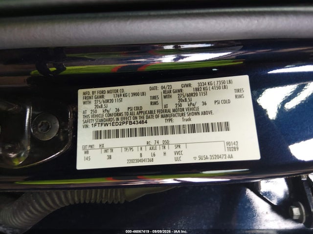 2023 FORD F-150 PLATINUM 9