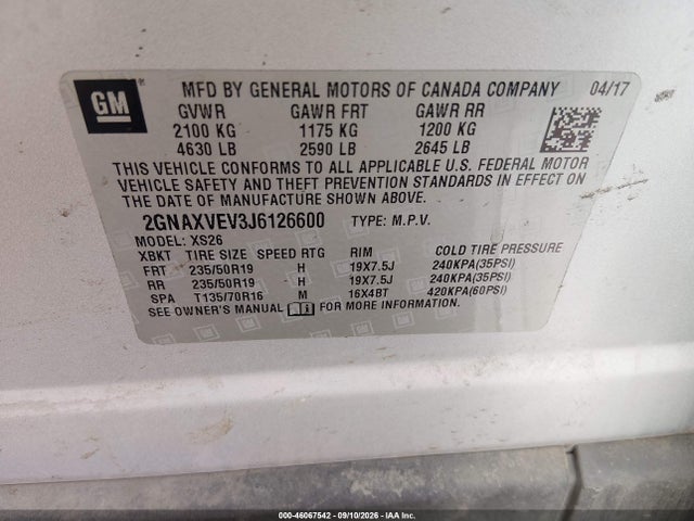 2018 CHEVROLET EQUINOX PREMIER 9