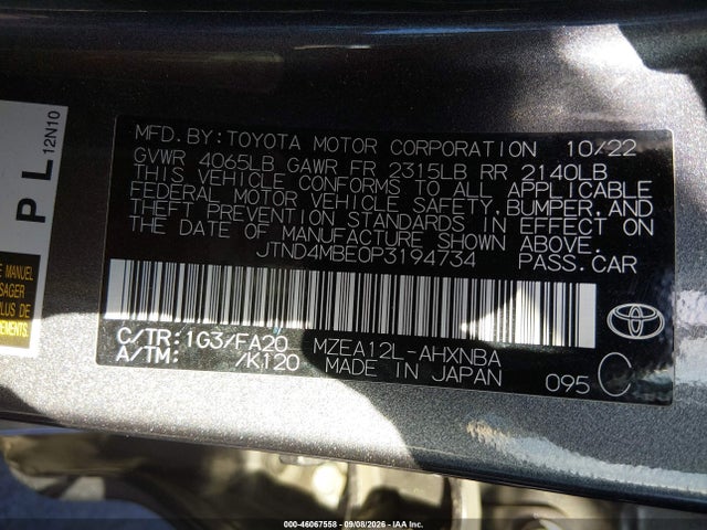 2023 TOYOTA COROLLA SE 9