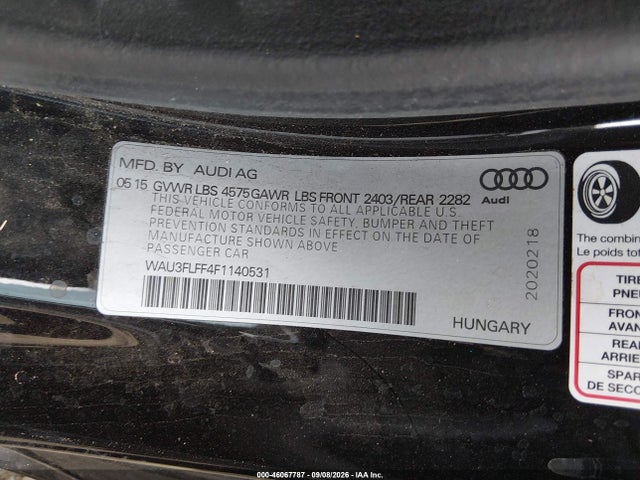 صورة 9 لـ 2015 AUDI A3 2.0T PREMIUM