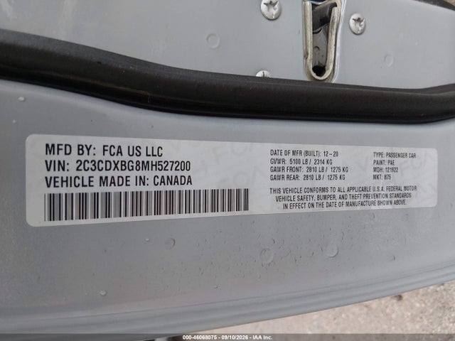 2021 DODGE CHARGER SXT RWD 9