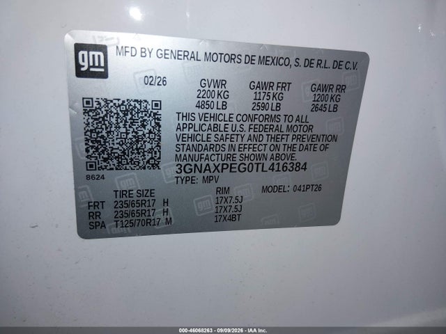 2026 CHEVROLET EQUINOX AWD LT 9