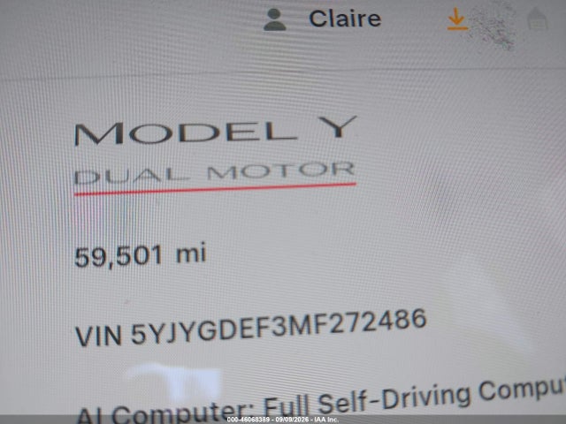 2021 TESLA MODEL Y PERFORMANCE DUAL MOTOR ALL-WHEEL DRIVE 7