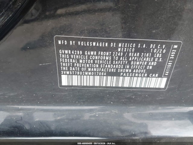 2021 VOLKSWAGEN JETTA GLI 2.0T AUTOBAHN/2.0T S 9