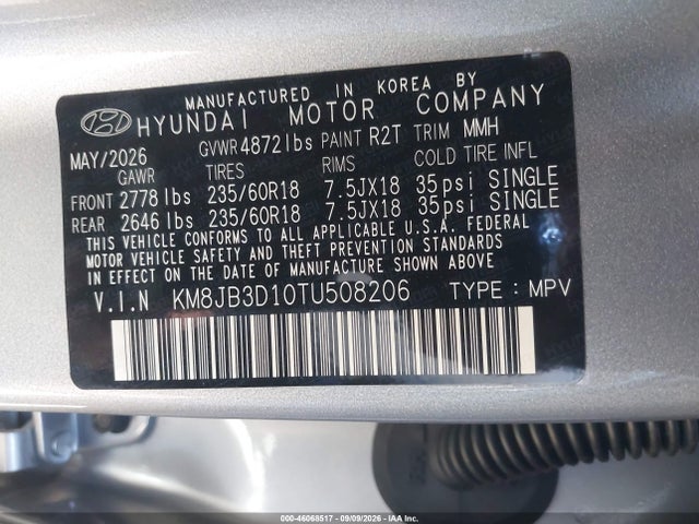 2026 HYUN TUCSON HYBRID 9