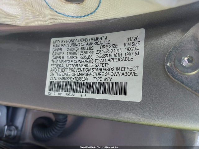 2026 HONDA CR-V HYBRID AWD SPORT TOURING 9