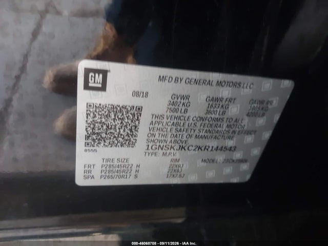 2019 CHEVROLET SUBURBAN PREMIER 9