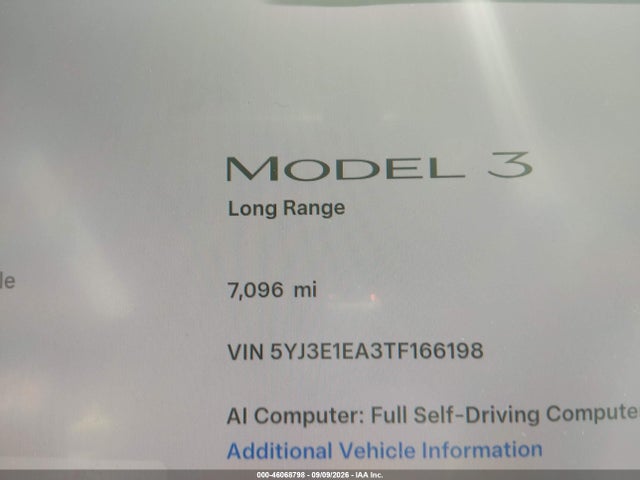 2026 TESLA MODEL 3 PREMIUM REAR-WHEEL DRIVE/REAR-WHEEL DRIVE 16