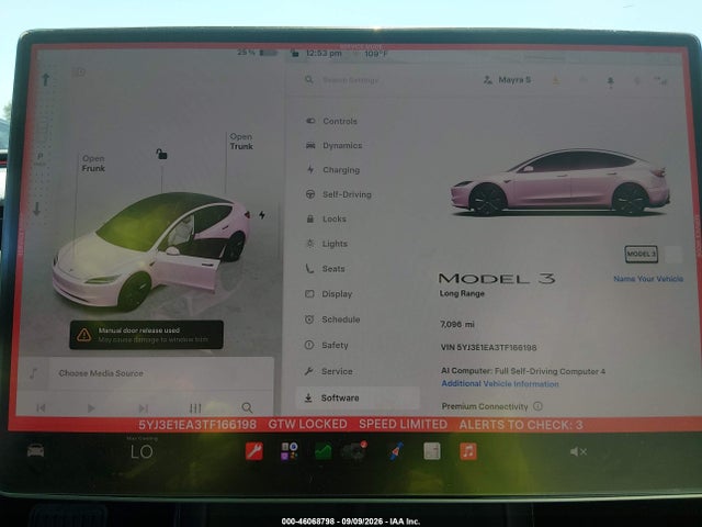 2026 TESLA MODEL 3 PREMIUM REAR-WHEEL DRIVE/REAR-WHEEL DRIVE 19