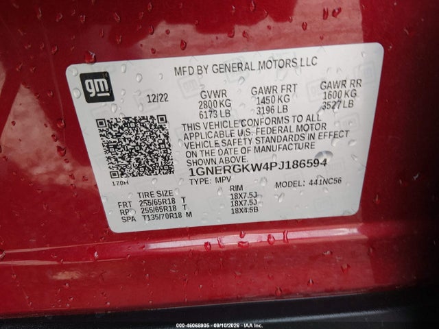 2023 CHEVROLET TRAVERSE FWD LT CLOTH 9