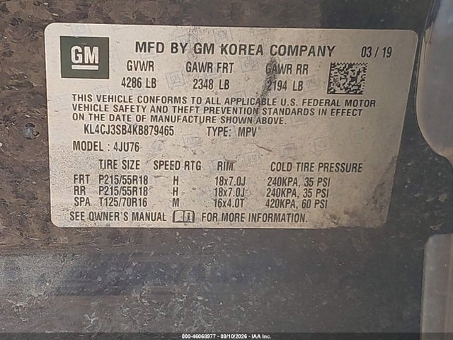 2019 BUICK ENCORE FWD 1SV 9