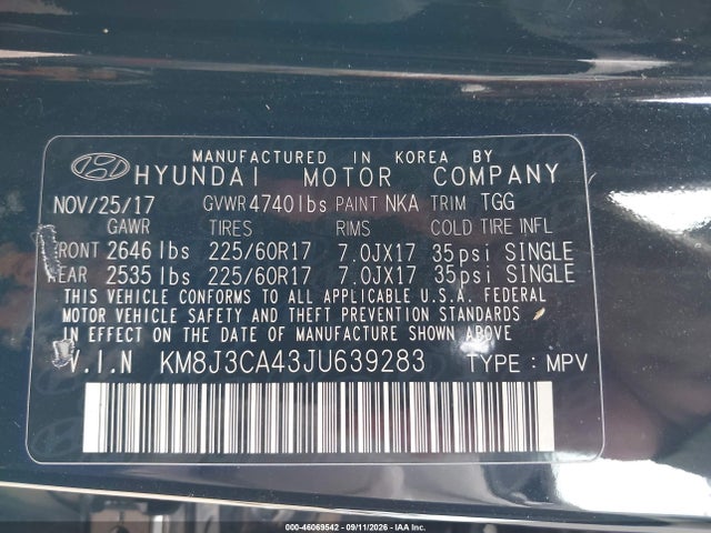 2018 HYUNDAI TUCSON SEL 9
