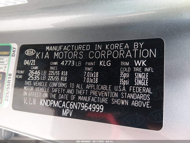 2022 KIA SPORTAGE LX 9