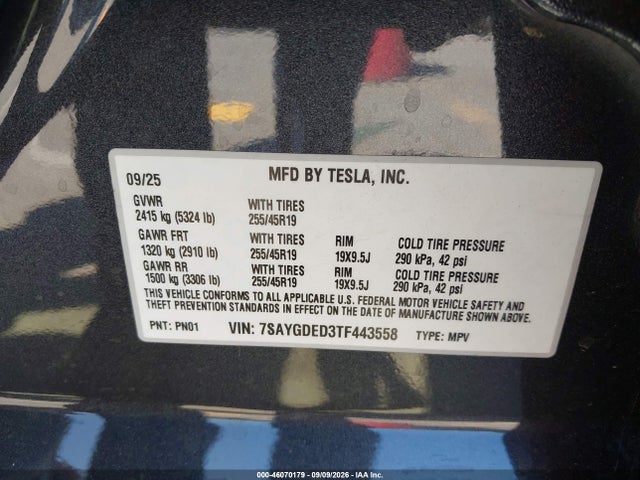 2026 TESLA MODEL Y PREMIUM REAR-WHEEL DRIVE/REAR-WHEEL DRIVE 9