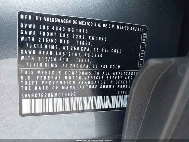 2022 VOLKSWAGEN TAOS 1.5T SE 9