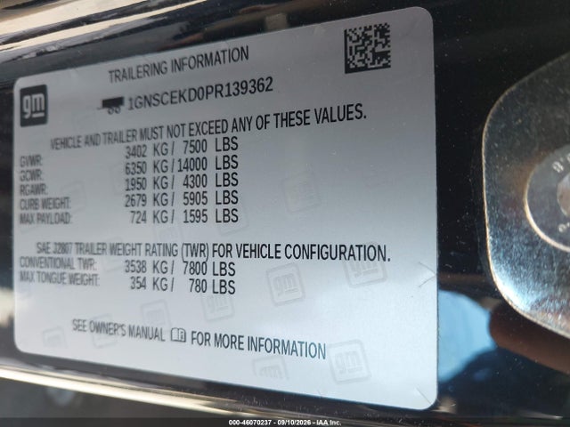 2023 CHEVROLET SUBURBAN 2WD RST 9