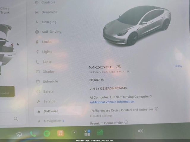 2021 TESLA MODEL 3 STANDARD RANGE PLUS REAR-WHEEL DRIVE 7