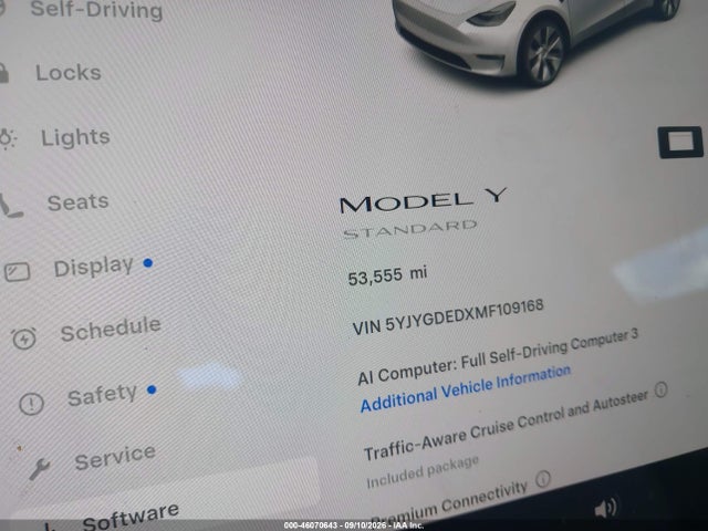 2021 TESLA MODEL Y STANDARD RANGE REAR-WHEEL DRIVE 14