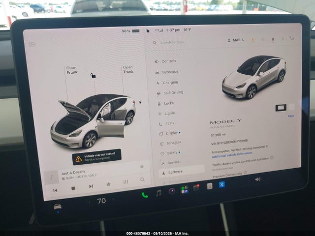 2021 TESLA MODEL Y STANDARD RANGE REAR-WHEEL DRIVE 7