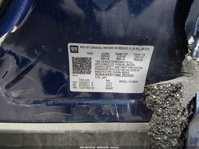 2022 CHEVROLET EQUINOX FWD LT 9