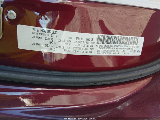 2017 CHRYSLER PACIFICA TOURING-L 9