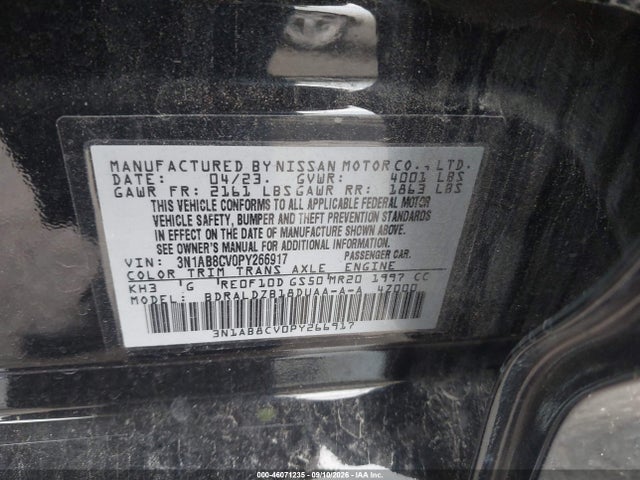 2023 NISSAN SENTRA SV XTRONIC CVT 9