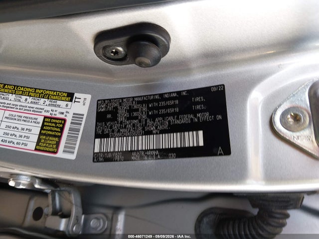 2022 TOYOTA HIGHLANDER HYBRID LE 9