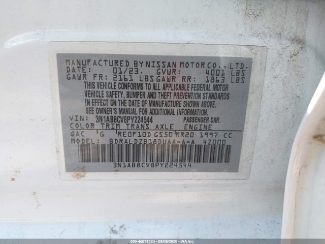 2023 NISSAN SENTRA SV XTRONIC CVT 9