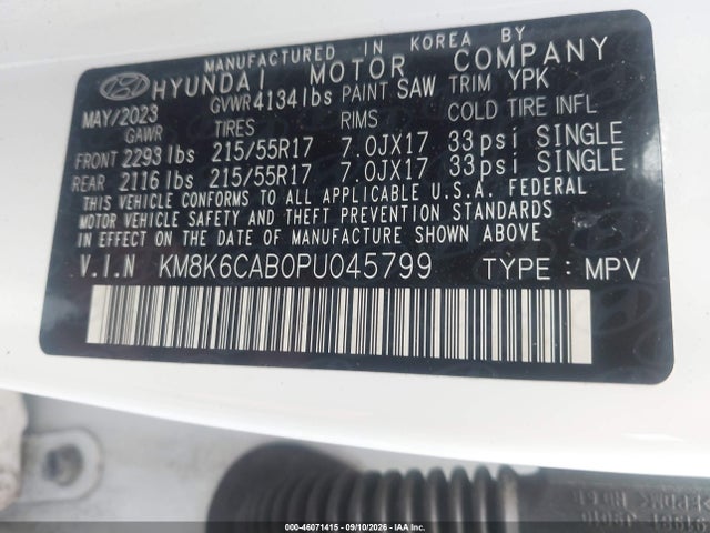 2023 HYUNDAI KONA SEL 9