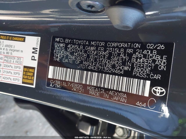 2026 TOYOTA COROLLA XSE 9