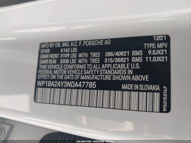 2022 PORSCHE CAYENNE COUPE PLATINUM EDITION 9