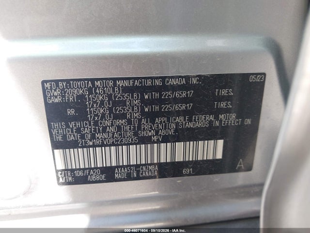 2023 TOYOTA RAV4 XLE 9