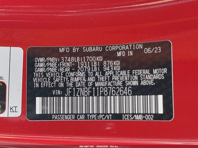 2023 TOYOTA GR86 PREMIUM 9