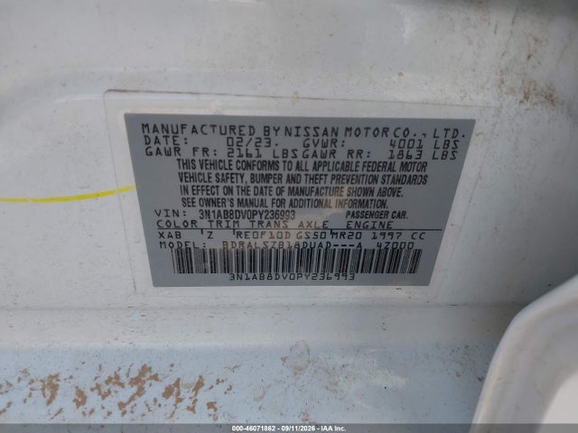 2023 NISSAN SENTRA SR XTRONIC CVT 9