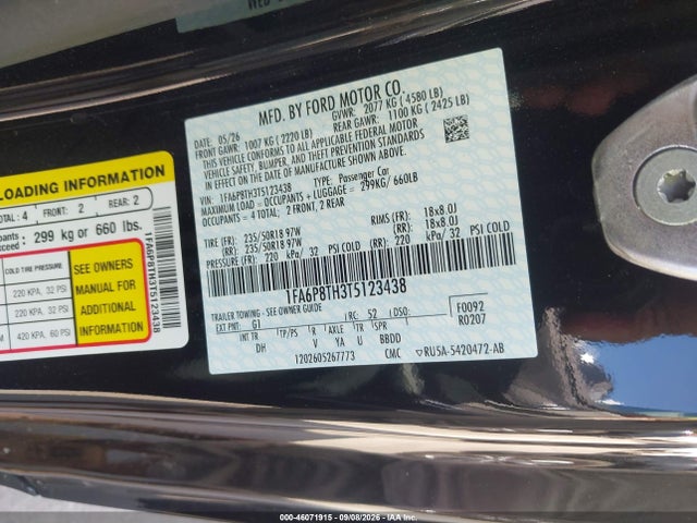 2026 FORD MUSTANG ECOBOOST FASTBACK 9