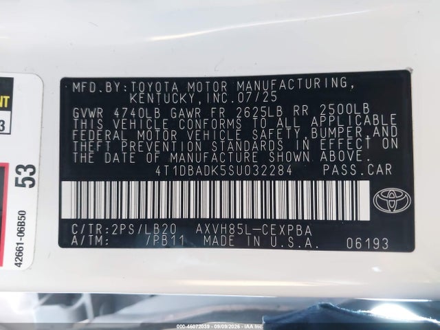 2025 TOYOTA CAMRY XSE 9