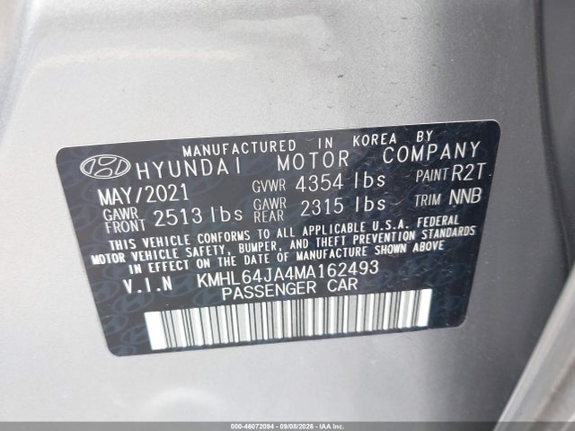 2021 HYUNDAI SONATA SEL 9