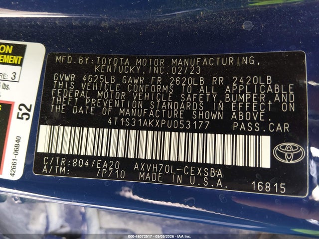 2023 TOYOTA CAMRY SE HYBRID 9