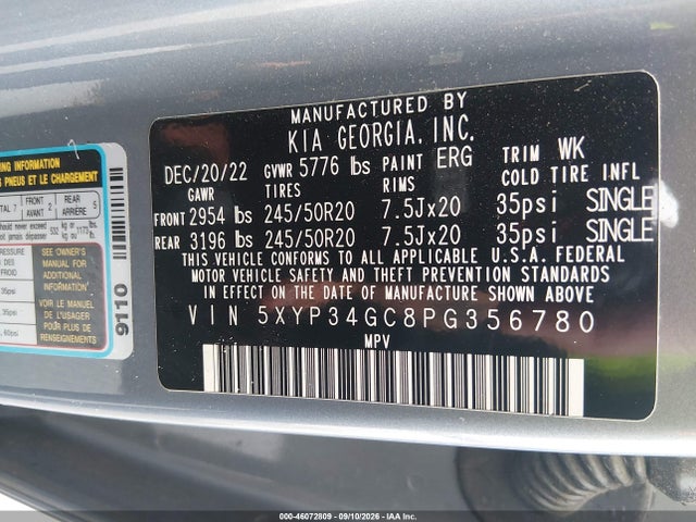 2023 KIA TELLURIDE EX 9