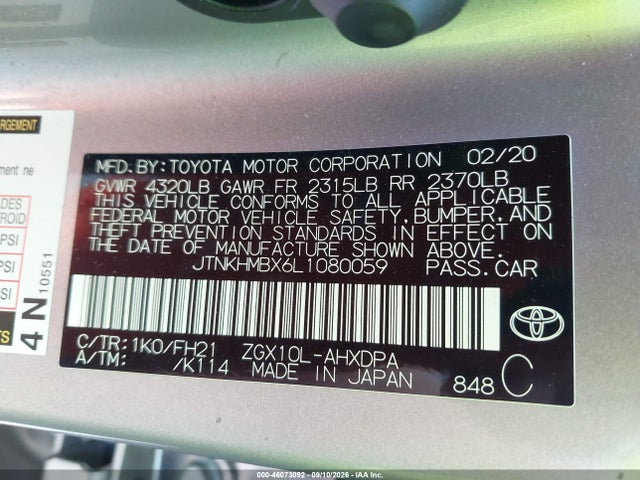 2020 TOYOTA C-HR LE 9